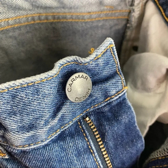 LF Carmar Denim Skinny Jeans Waist 25 Womens Size 0 XS Blue Mid High Rise - Picture 6 of 11